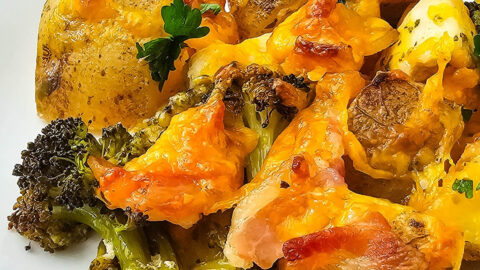 Cheesy Chicken Bacon Ranch Sheet Pan Dinner featured image