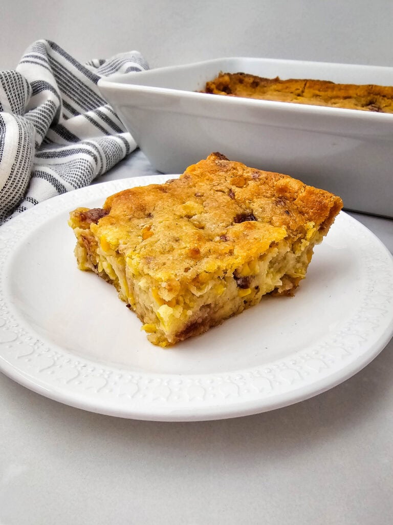Cranberry Cornbread Casserole Process Photo