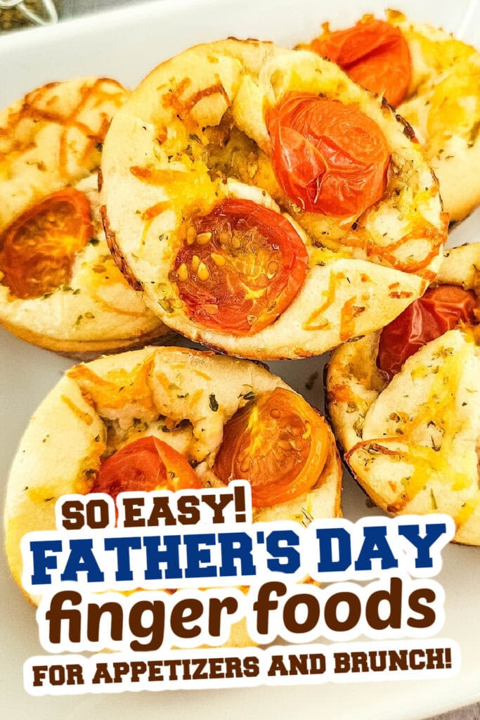 Father's Day Finger Foods -Cheesy Tomato Focaccia Rolls