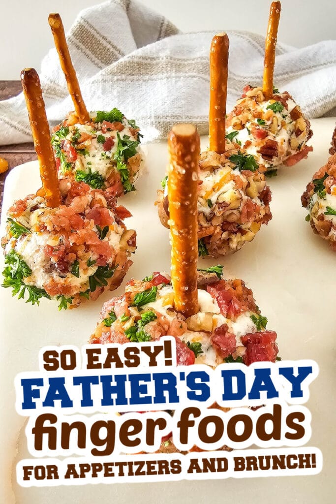 Father's Day Finger Foods -Cracked Out Cheeseball Bites