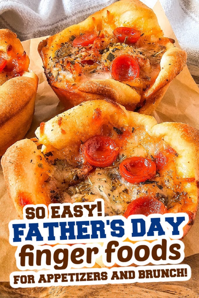 Father's Day Finger Foods -Pepperoni Pizza Puffs