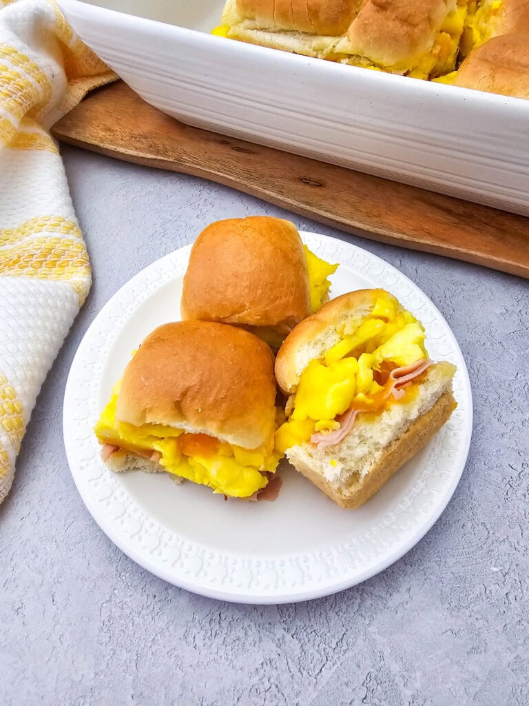 Ham and Cheese Breakfast Sliders Process Photo