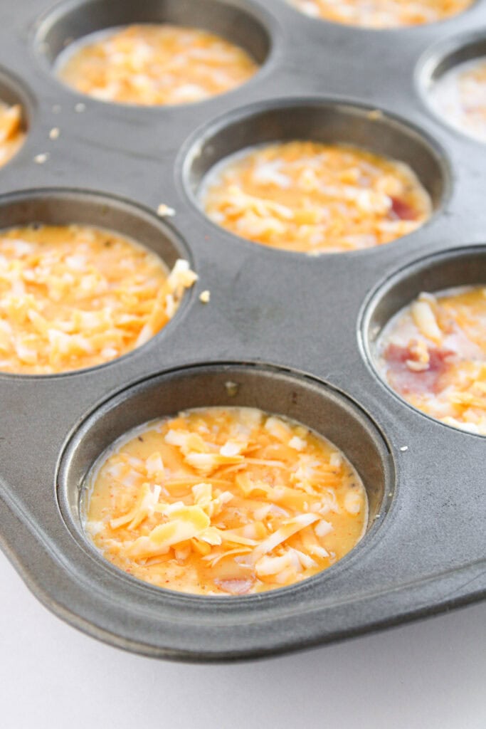 Classic Ham & Cheese Egg Bites Process Photo