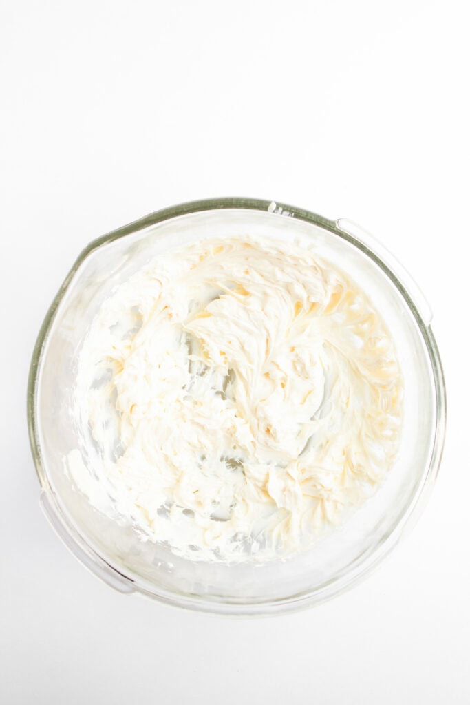 Turtle Cheesecake Dip Process Photo