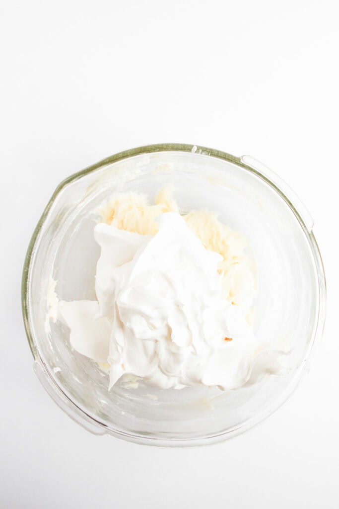 Turtle Cheesecake Dip Process Photo