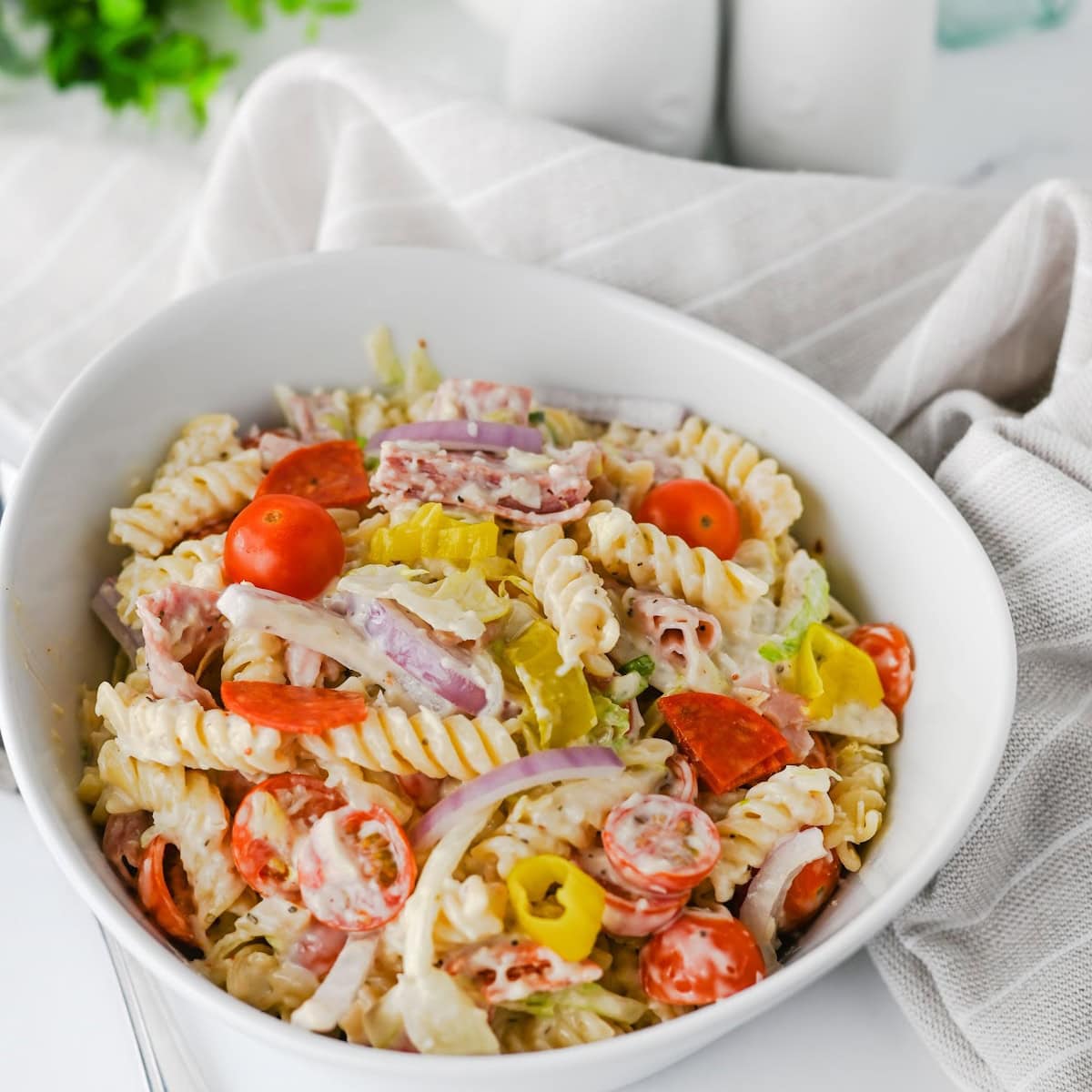 Italian Grinder Pasta Salad Featured Image