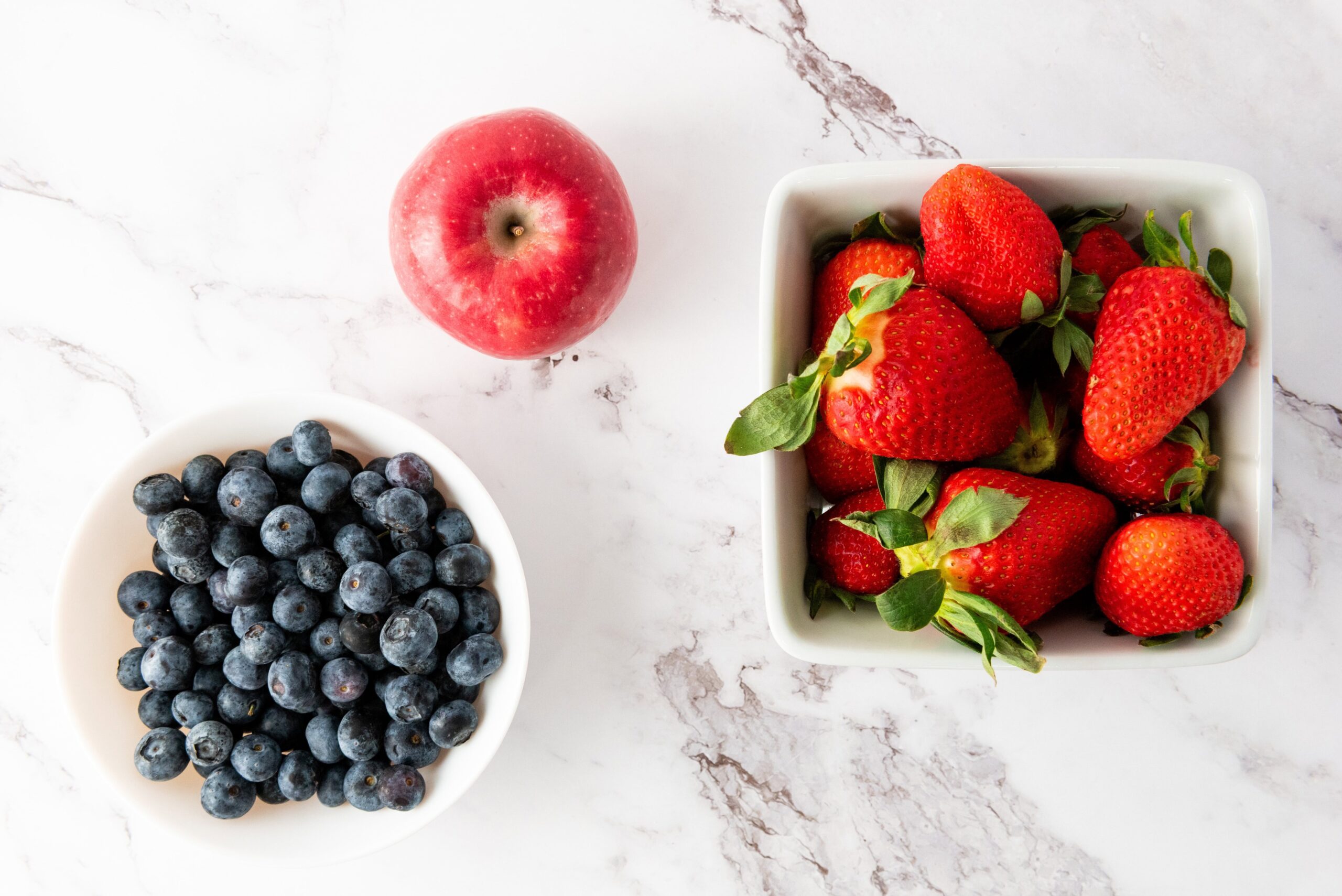 Red, White and Blue Fruit Salad