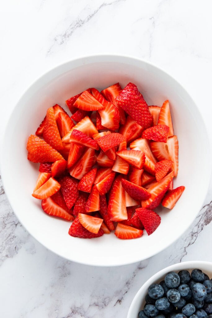 Red, White and Blue Fruit Salad