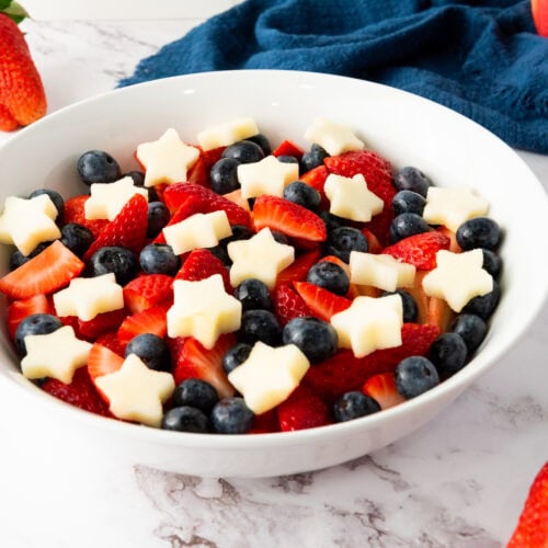 Red, White and Blue Fruit Salad