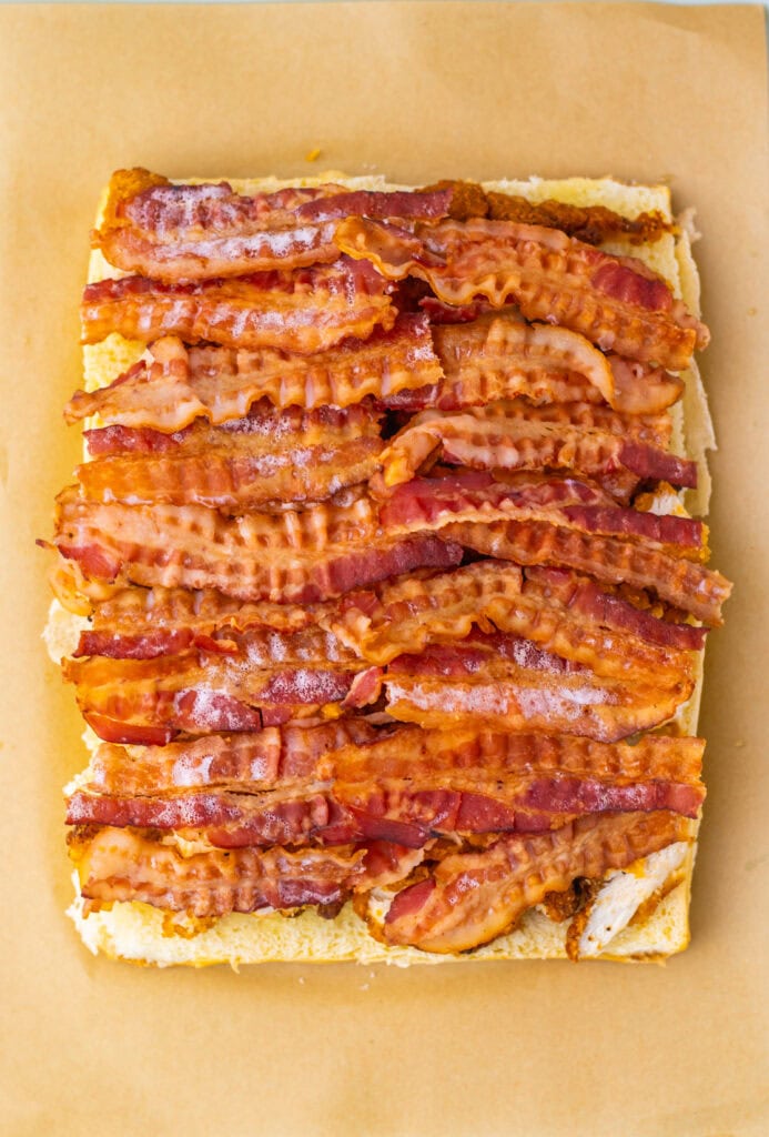 Maple Butter Chicken Bacon Sliders Process Photo