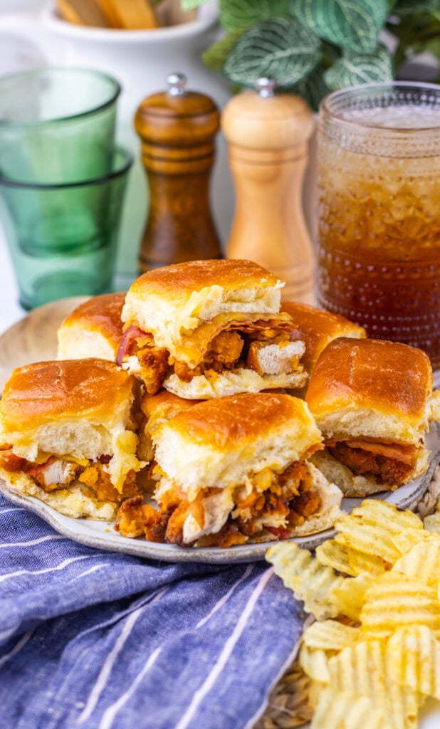 Maple Butter Chicken Bacon Sliders Process Photo