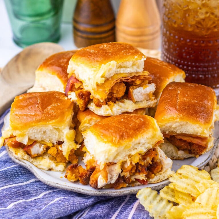 Maple butter chicken bacon sliders featured image