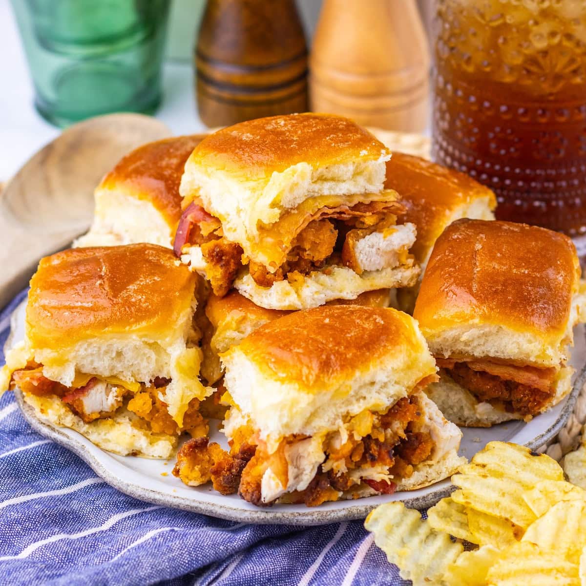 Maple butter chicken bacon sliders featured image