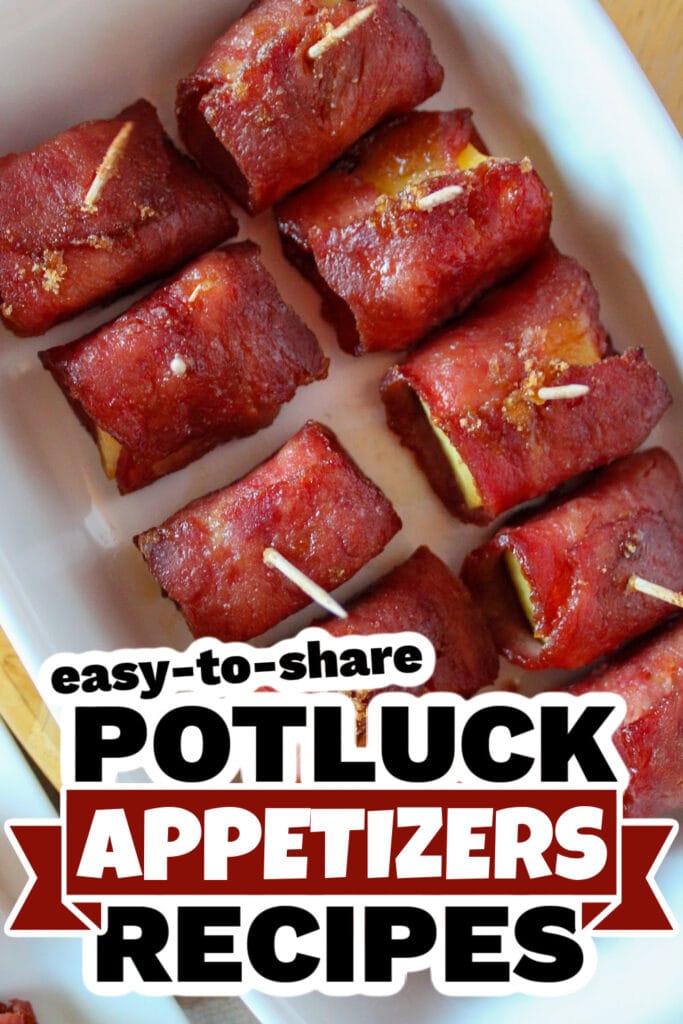 Potluck Appetizers -Bacon-Wrapped Pineapple Bites