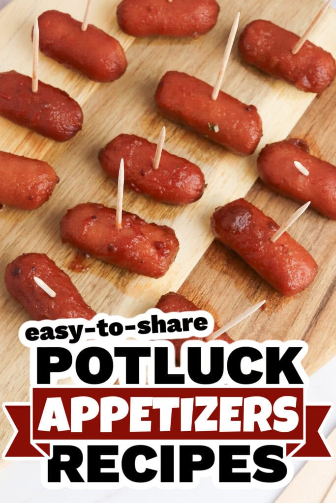 Potluck Appetizers - Cranberry Cocktail Sausages