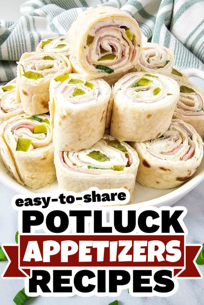 Potluck Appetizers -Pickle Dip Pinwheels