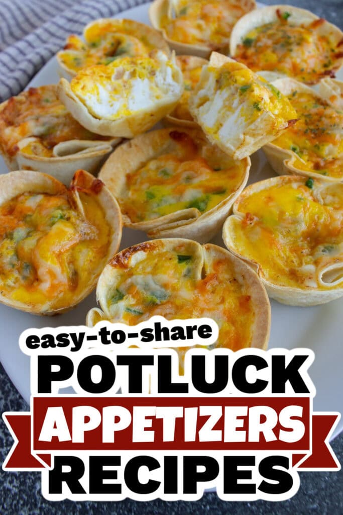 Potluck Appetizers -Three Cheese Mini Quiches