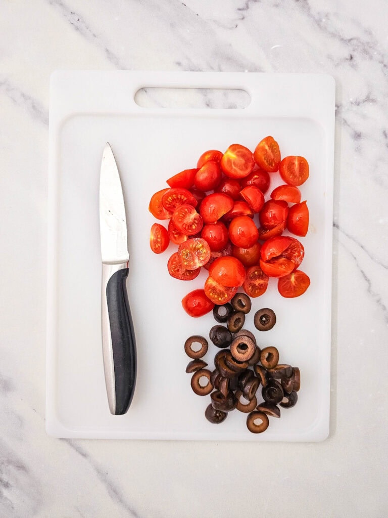 Smoked Sausage Pasta Salad Process Photo