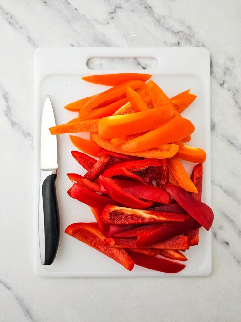 Sheet Pan Steak Fajitas Process Photo