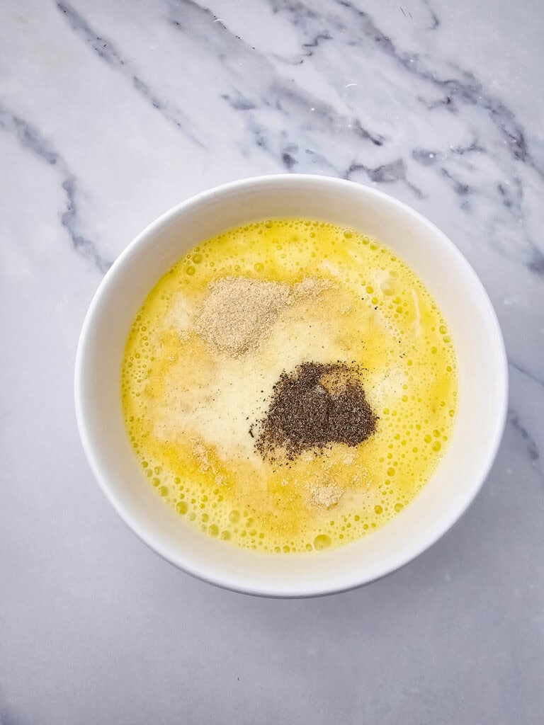 Cheesy Broccoli Breakfast Casserole Process Photo