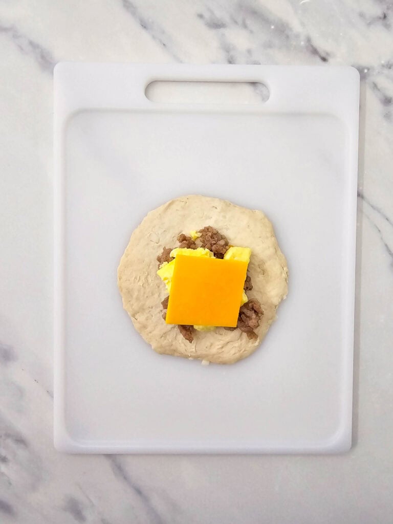 Breakfast Sausage Bombs Process Photo