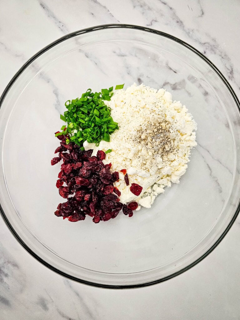 Cranberry Feta Pinwheels Process Photo