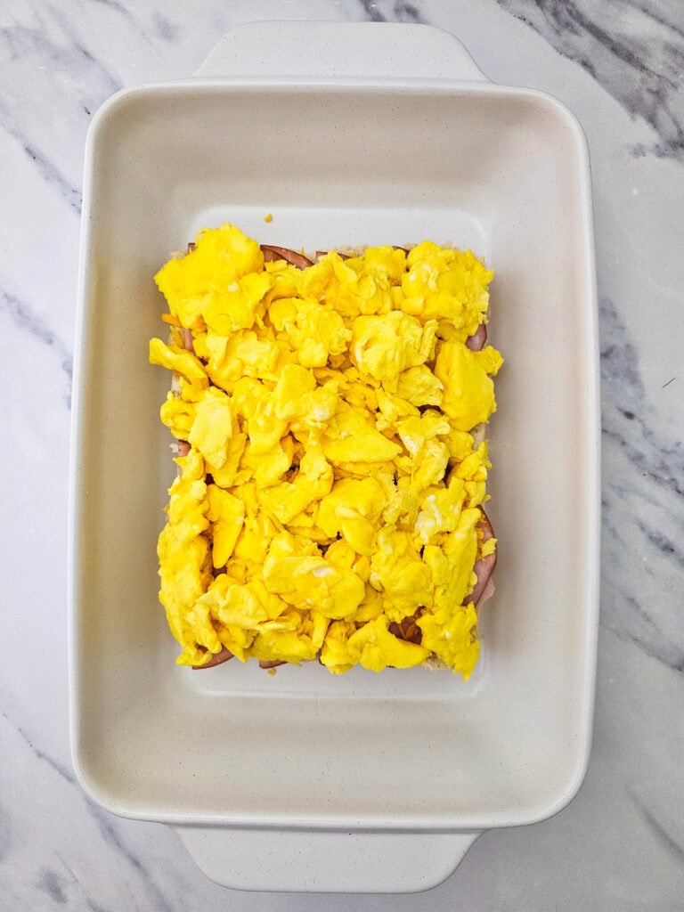 Ham and Cheese Breakfast Sliders Process Photo
