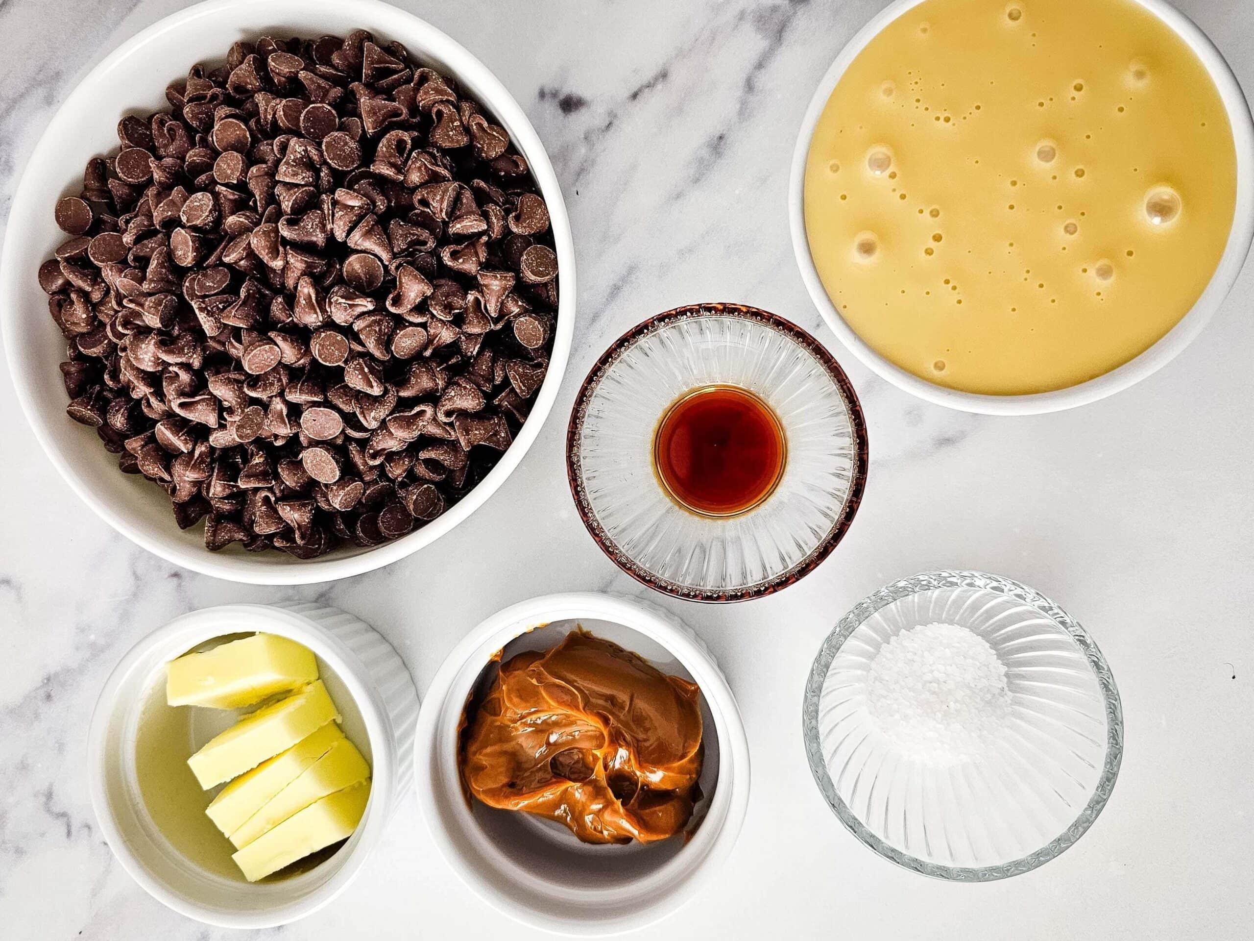 Chocolate Caramel Fudge Process Ingredients