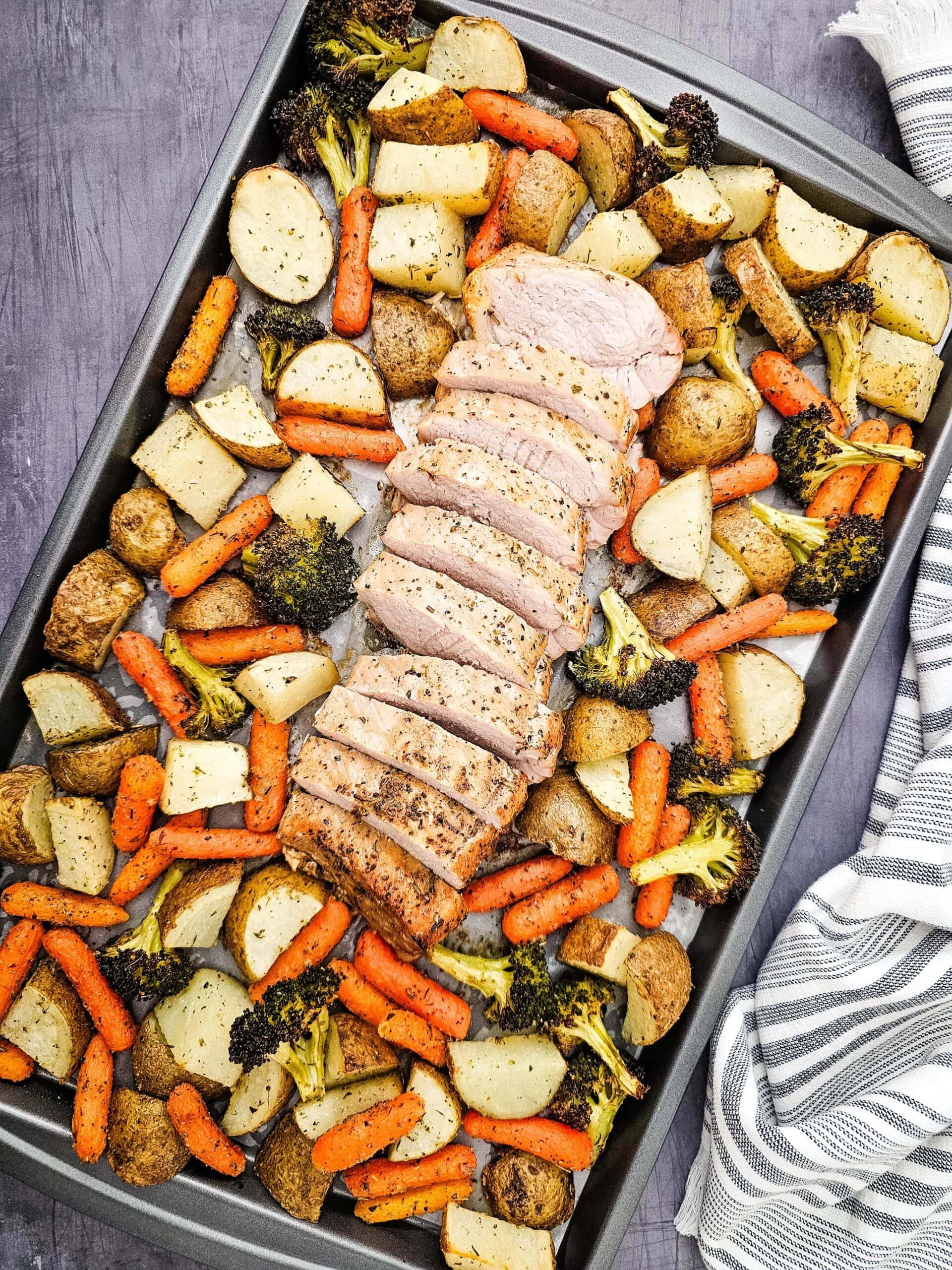 Sheet Pan Pork Tenderloin Dinner