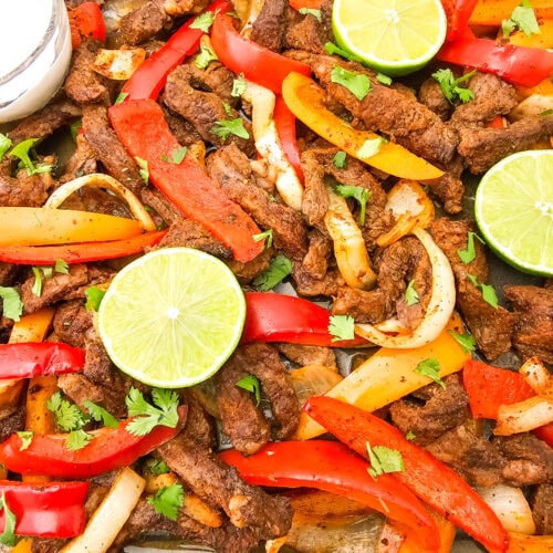 Sheet Pan Steak Fajitas