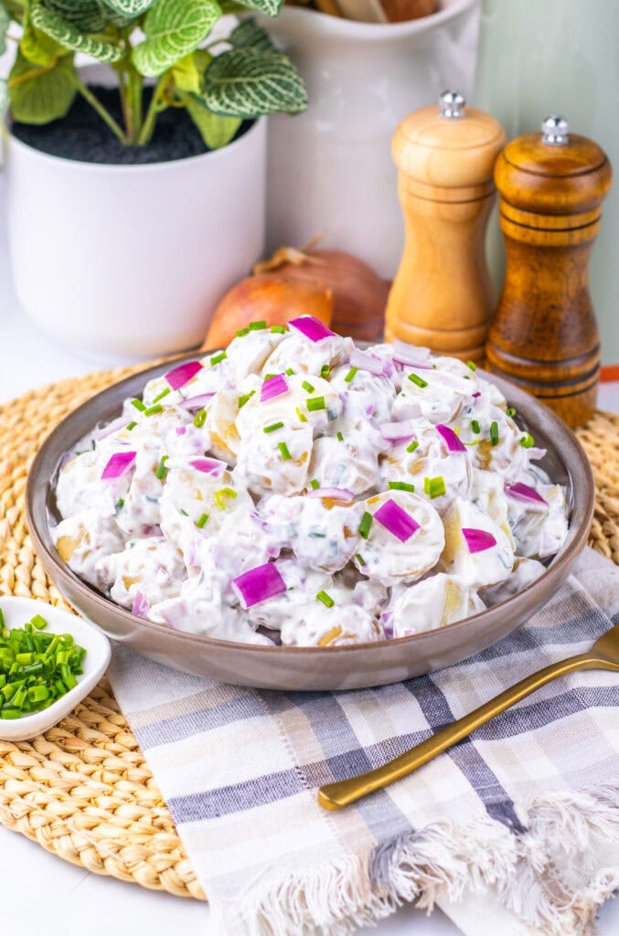 Sour Cream And Onion Potato Salad Process Photo