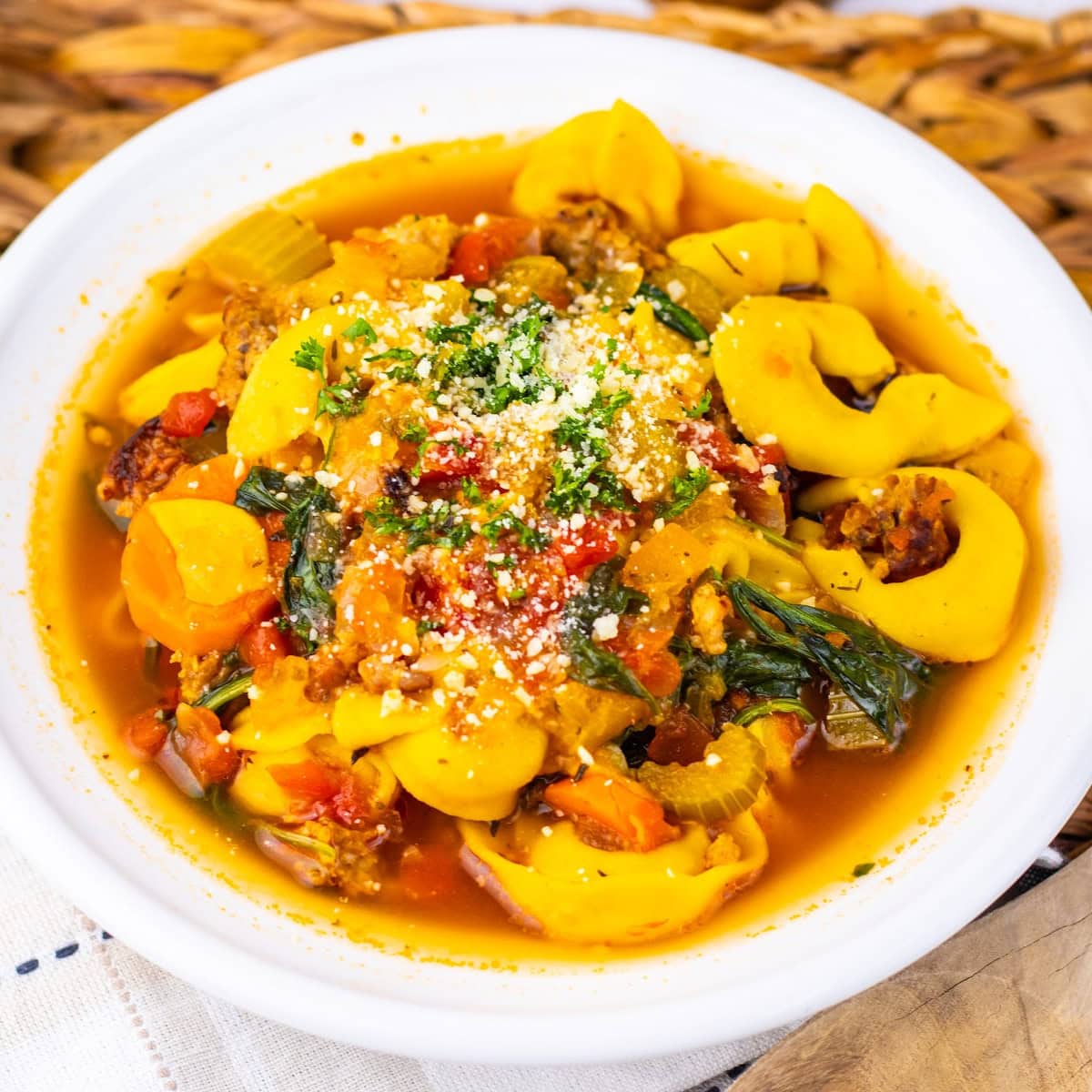 autumn tortellini soup featured image