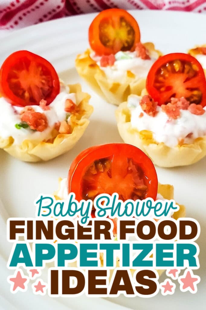 baby shower appetizers-BLT Phyllo Party Bites