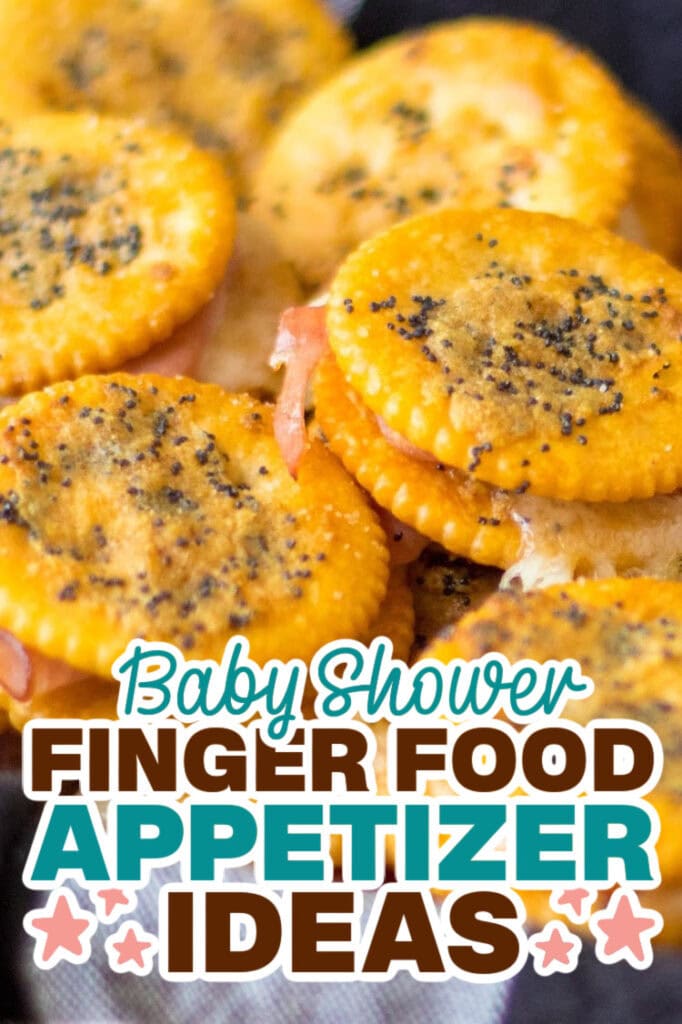 baby shower appetizers - Buttery Ritz Ham Sandwiches