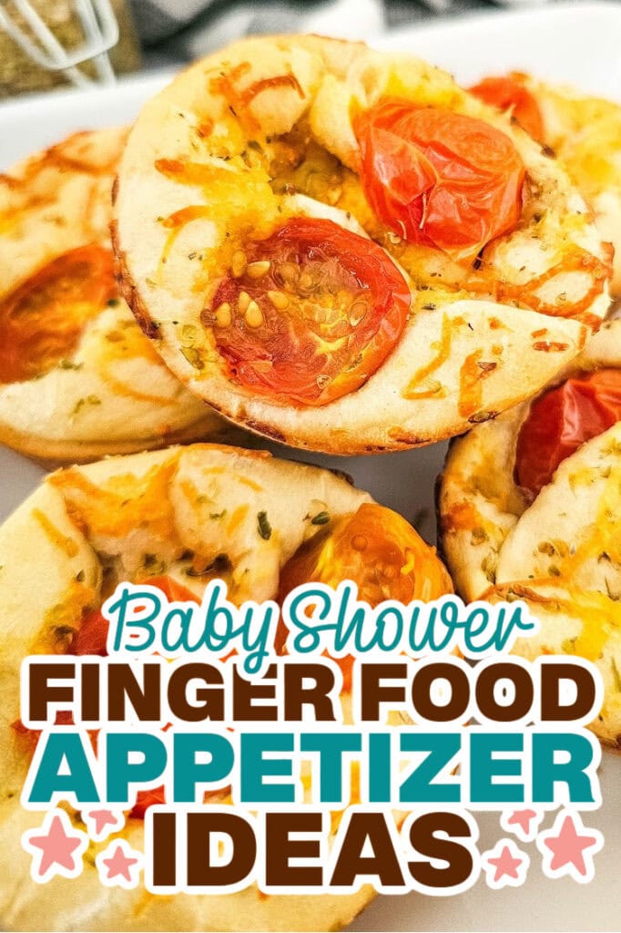 baby shower appetizers -Cheesy Tomato Focaccia Rolls