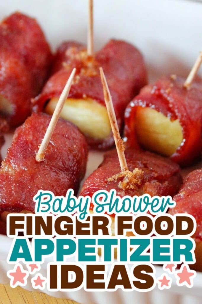 baby shower appetizers -Crispy Bacon-Wrapped Pineapple Bites