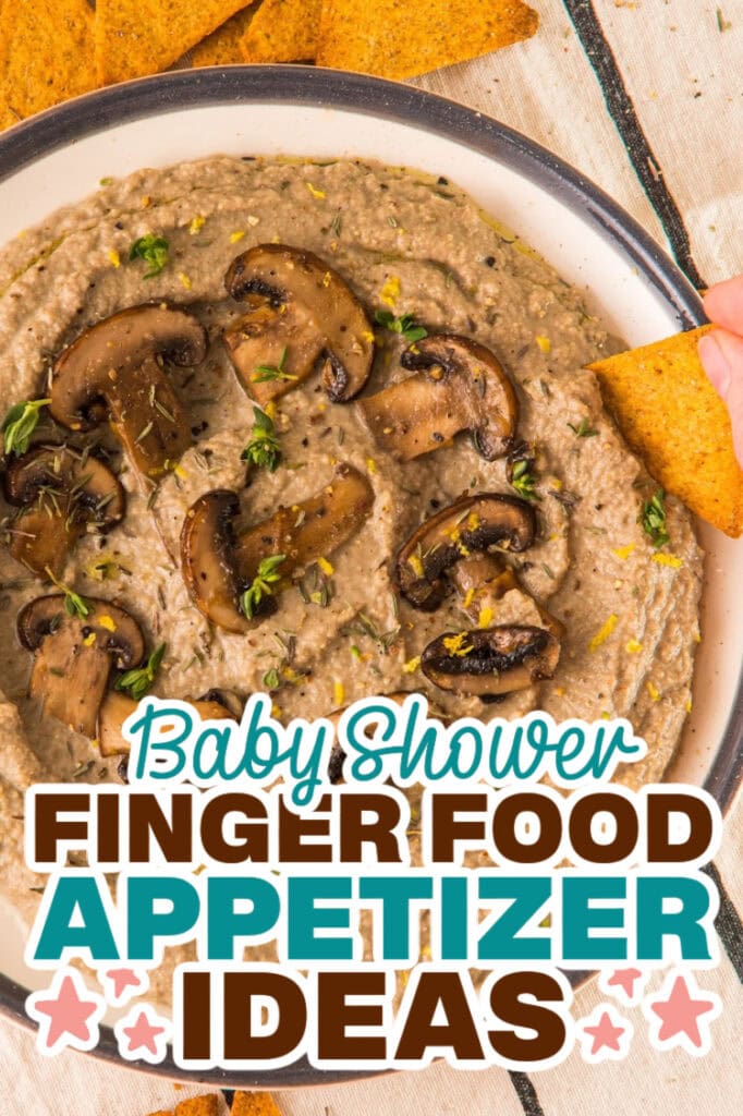 baby shower appetizers-Mushroom Hummus