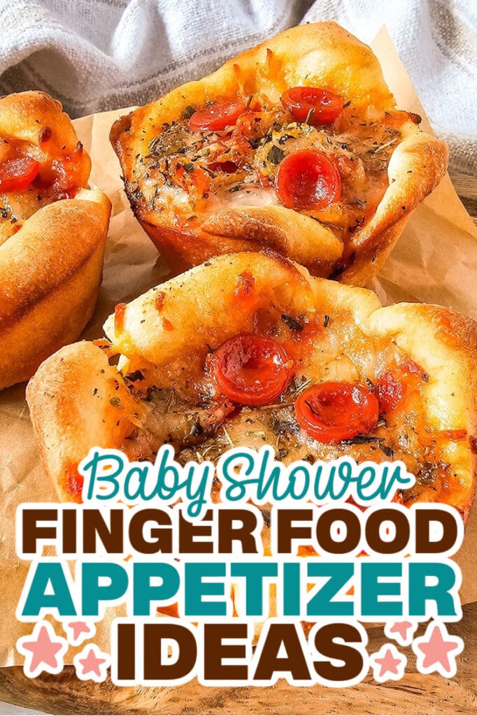 baby shower appetizers - Pepperoni Pizza Puffs