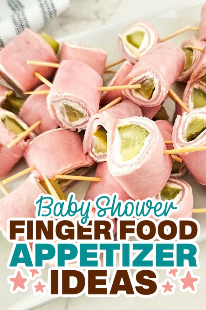 baby shower appetizers-Pickle Ham Rolls