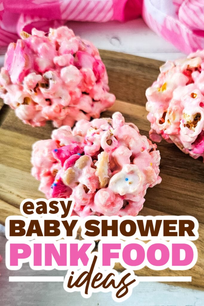 baby shower pink food - Circus Animal Cookie Popcorn Balls