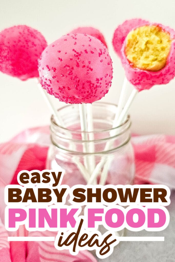 baby shower pink food - DIY Pink Cake Pops