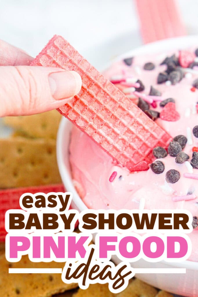 baby shower pink food - Pink Booty Dip