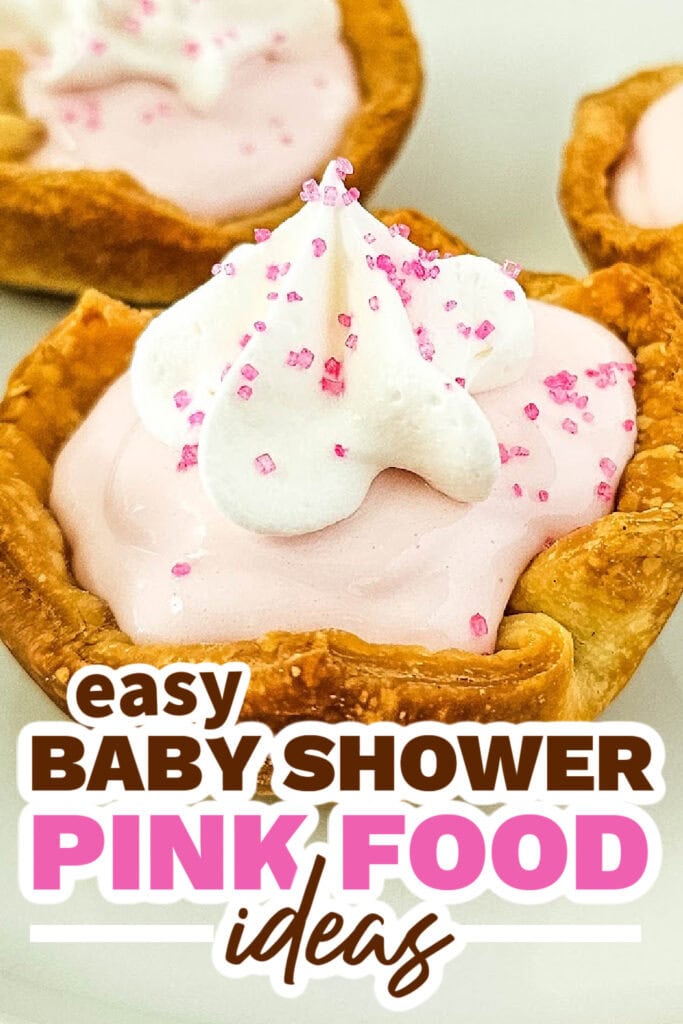 baby shower pink food - Pink Lemonade Pie Bites