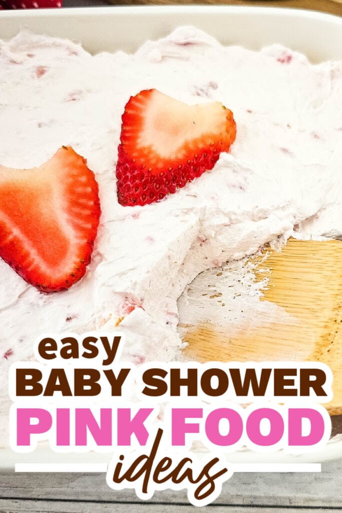 baby shower pink food - Strawberry Cheesecake Dip