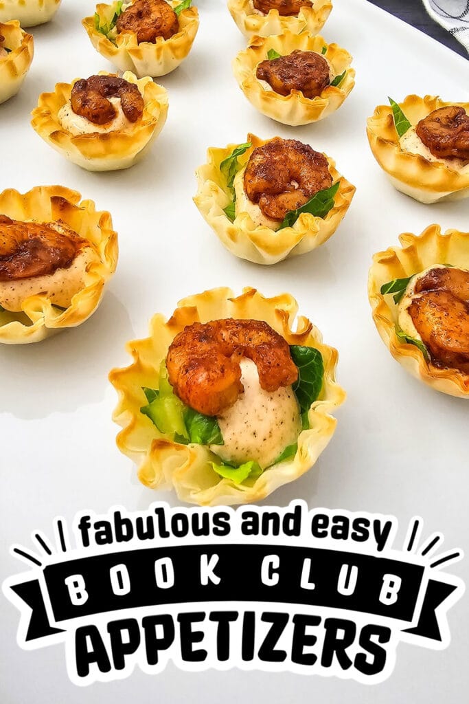book club appetizers - Chili Lime Shrimp in Phyllo Cups