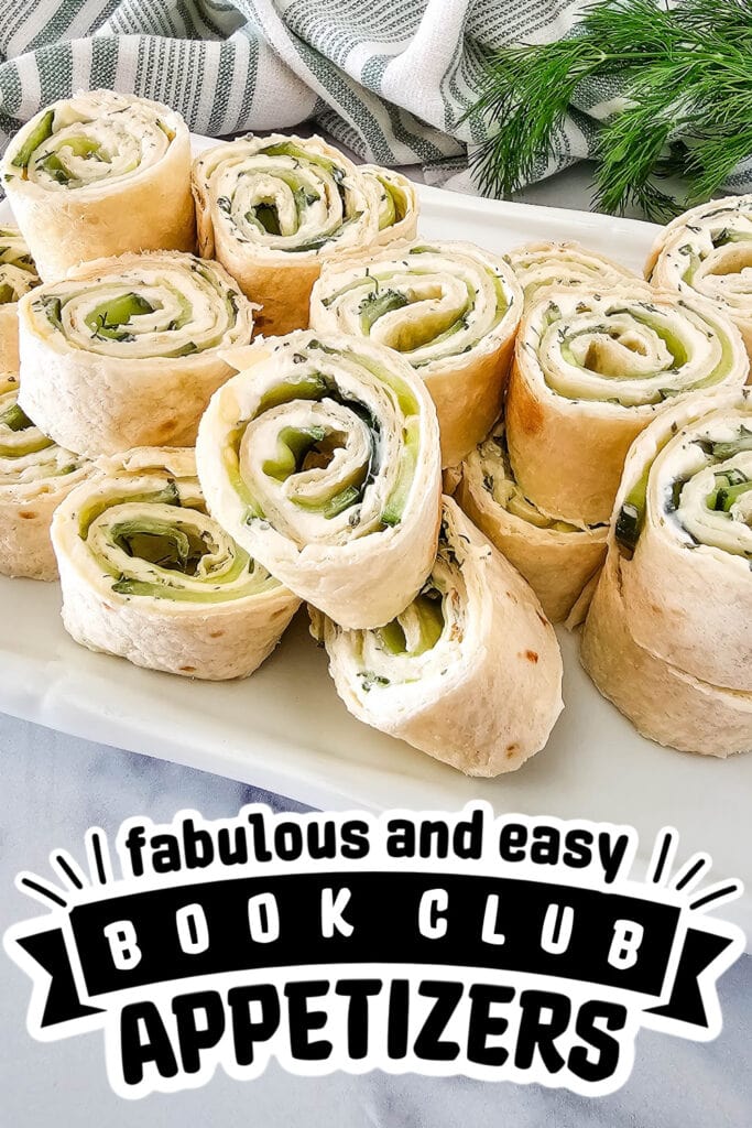 book club appetizers - Cucumber Dill Pinwheels