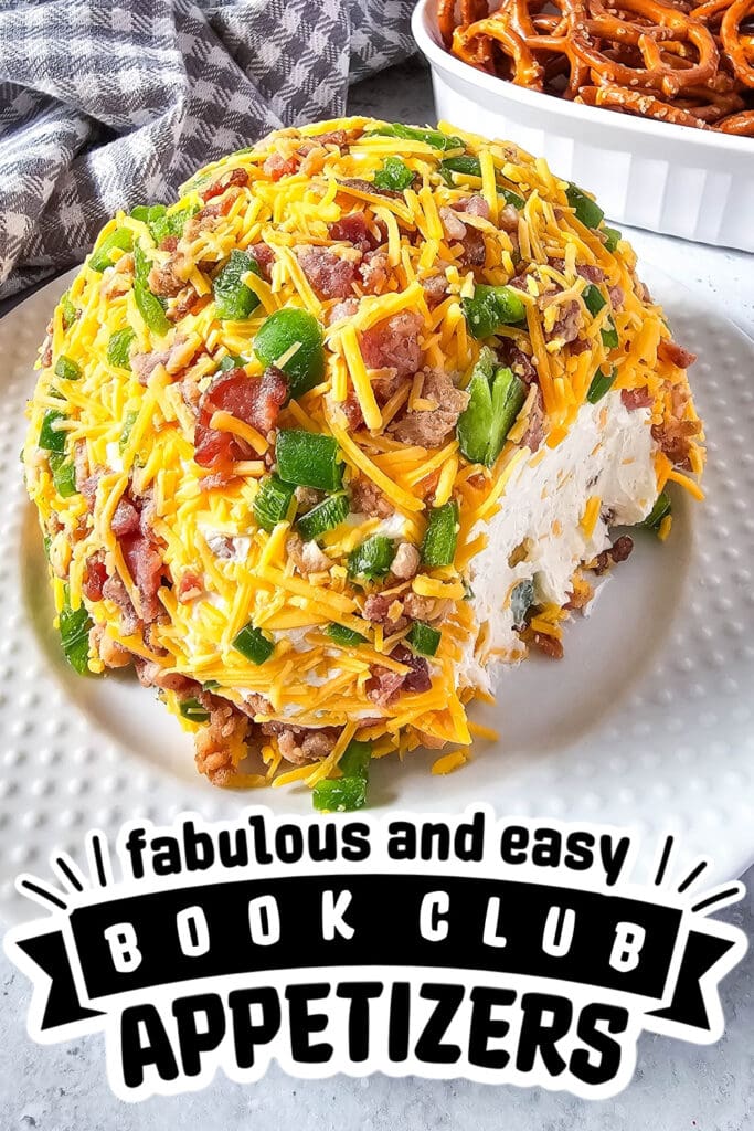 book club appetizers - Jalapeno Popper Cheeseball