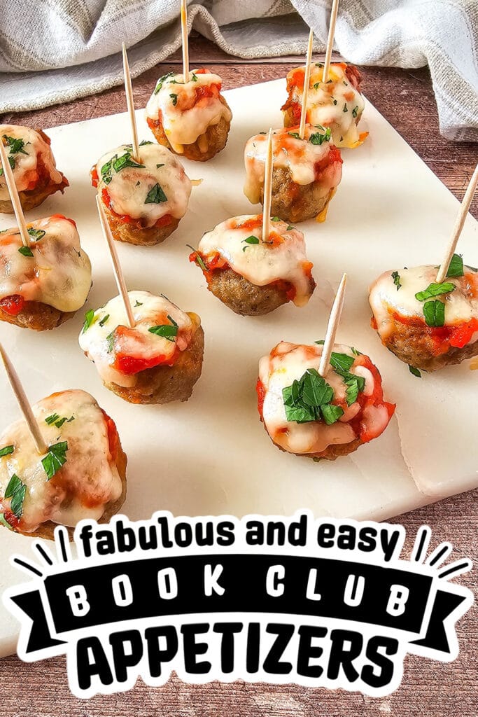 book club appetizers - Mini Meatball Marinara Bites