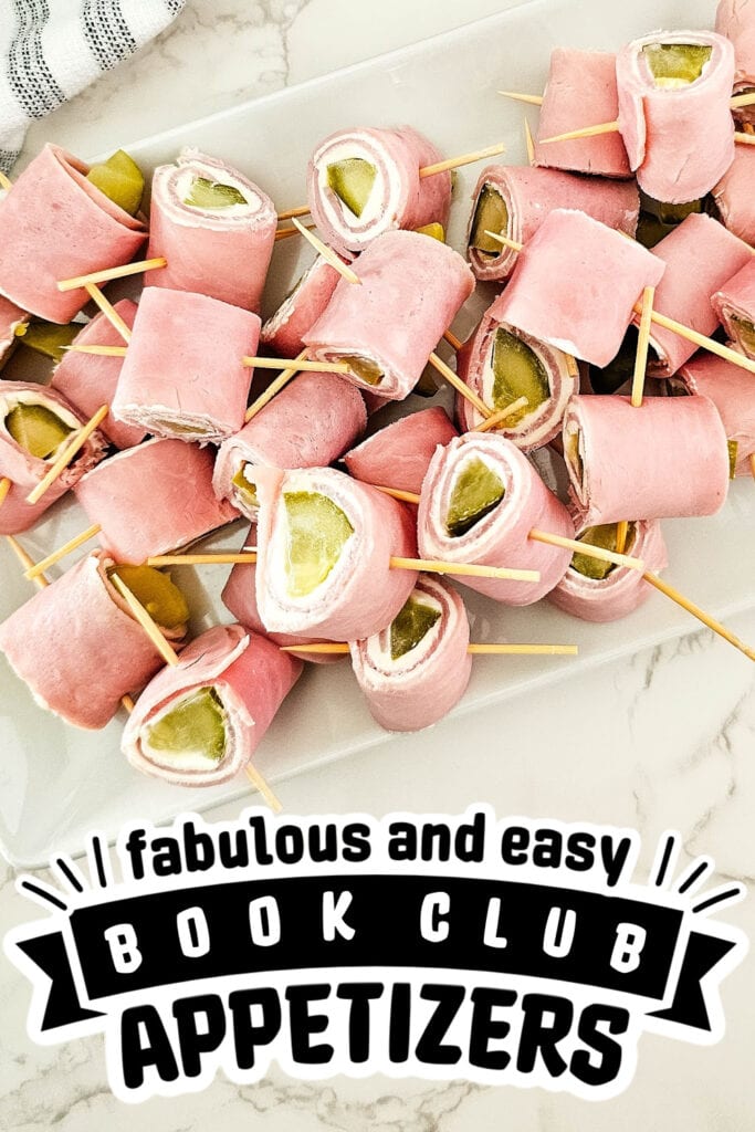 book club appetizers - Pickle Ham Rolls