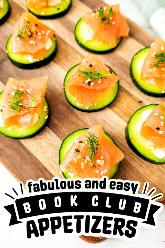 book club appetizers - Salmon Cucumber Bites